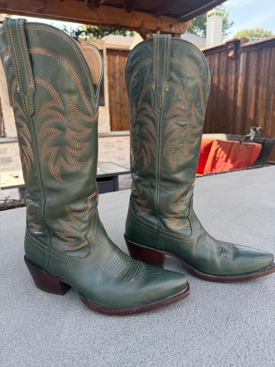 Tecovas Shoes - Tecovas The Annie Women's Boots in Teal.